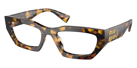 miu miu 03xv|Miu Miu™ MU 03XV Irregular Eyeglasses .